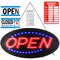 Led Open Sign Neon Display Board Dual Mode Red Blue Energy Efficient 110V
